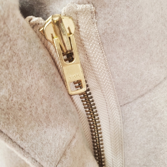 J. Crew Wool Blend Tan City Coat Size 2 Academia Style - Picture 8 of 15